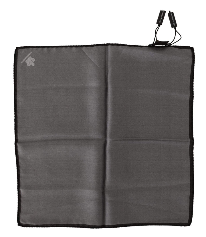 Dolce & Gabbana Gray 100% Silk Square Handkerchief Gray 100% Silk Square Handkerchief #men, Dolce & Gabbana, feed-agegroup-adult, feed-color-Gray, feed-gender-male, Gray, Handkerchief - Men - Accessories at SEYMAYKA
