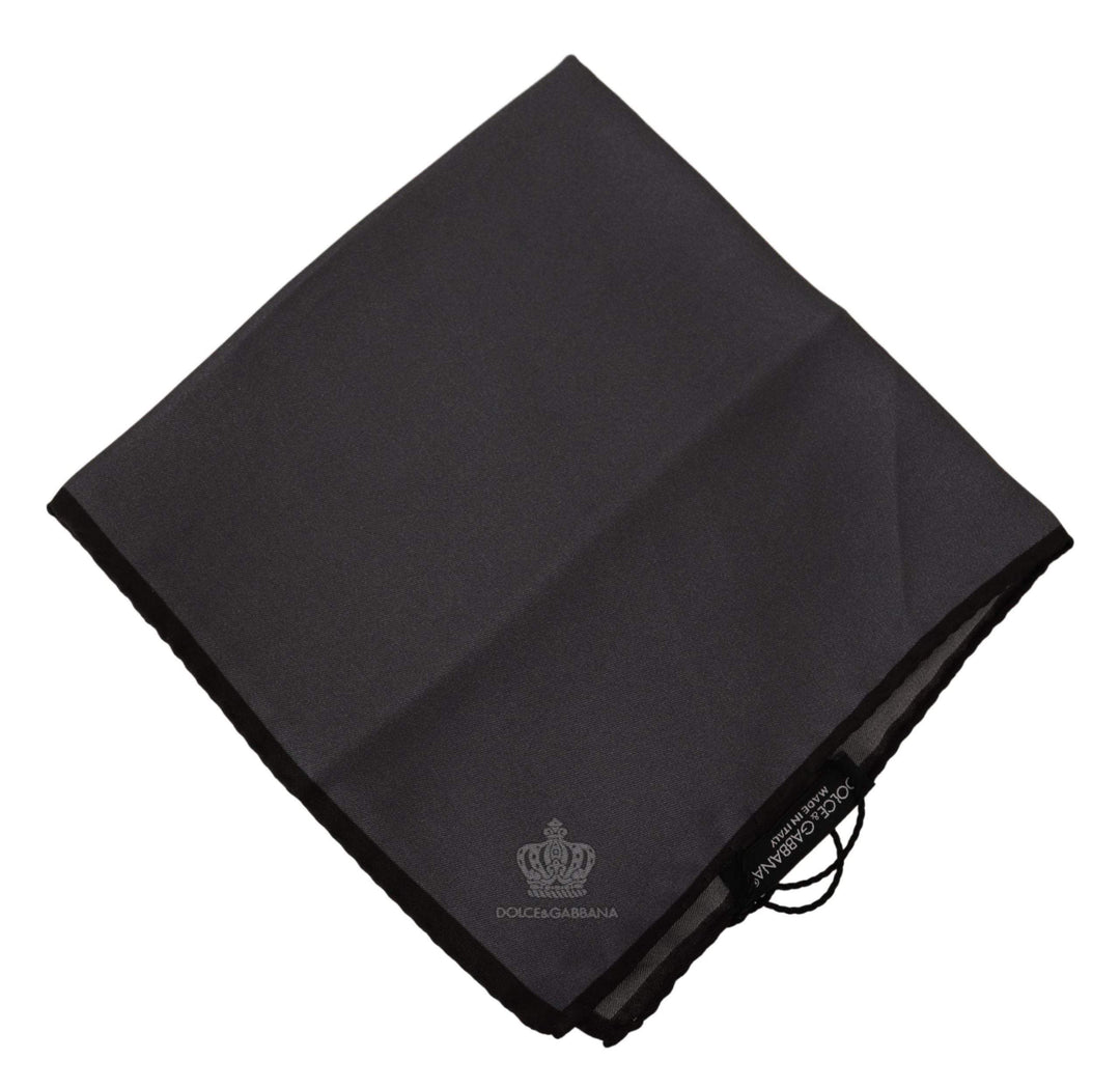 Dolce & Gabbana Gray 100% Silk Square Handkerchief Gray 100% Silk Square Handkerchief #men, Dolce & Gabbana, feed-agegroup-adult, feed-color-Gray, feed-gender-male, Gray, Handkerchief - Men - Accessories at SEYMAYKA