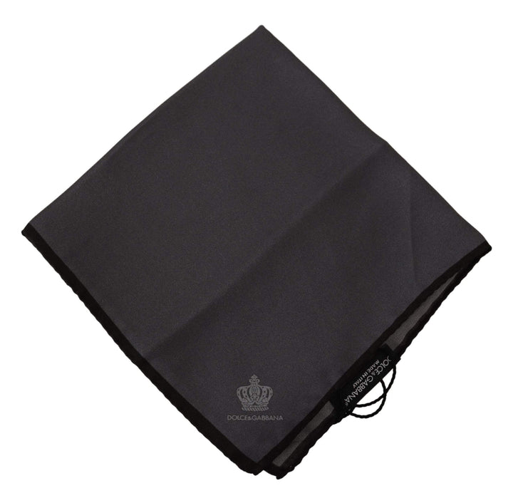 Dolce & Gabbana Gray 100% Silk Square Handkerchief Gray 100% Silk Square Handkerchief #men, Dolce & Gabbana, feed-agegroup-adult, feed-color-Gray, feed-gender-male, Gray, Handkerchief - Men - Accessories at SEYMAYKA