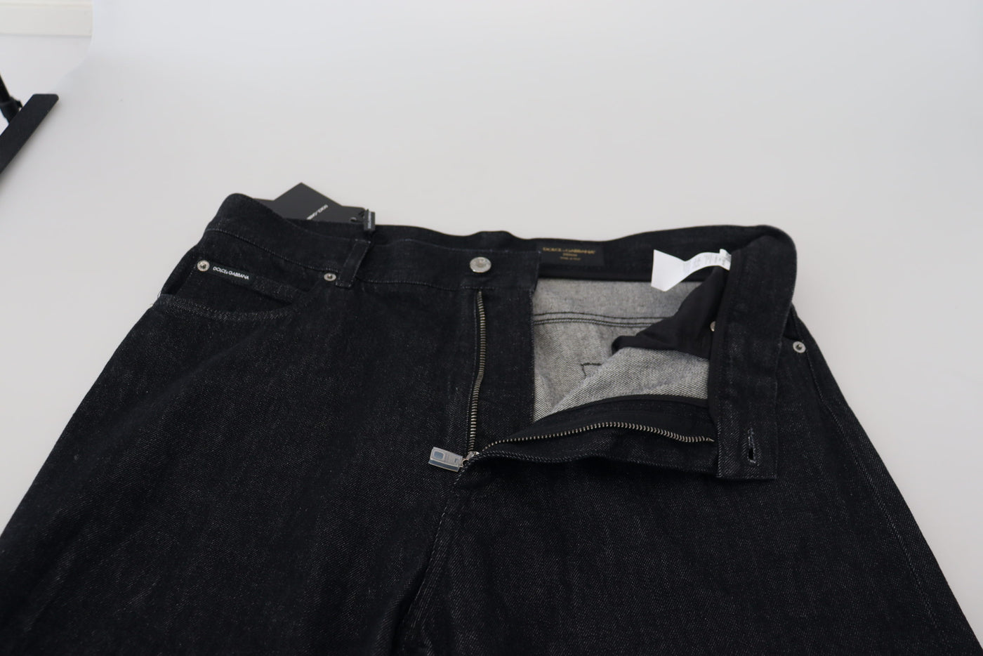 Dolce & Gabbana Black Washed Cotton  Casual Denim Jeans