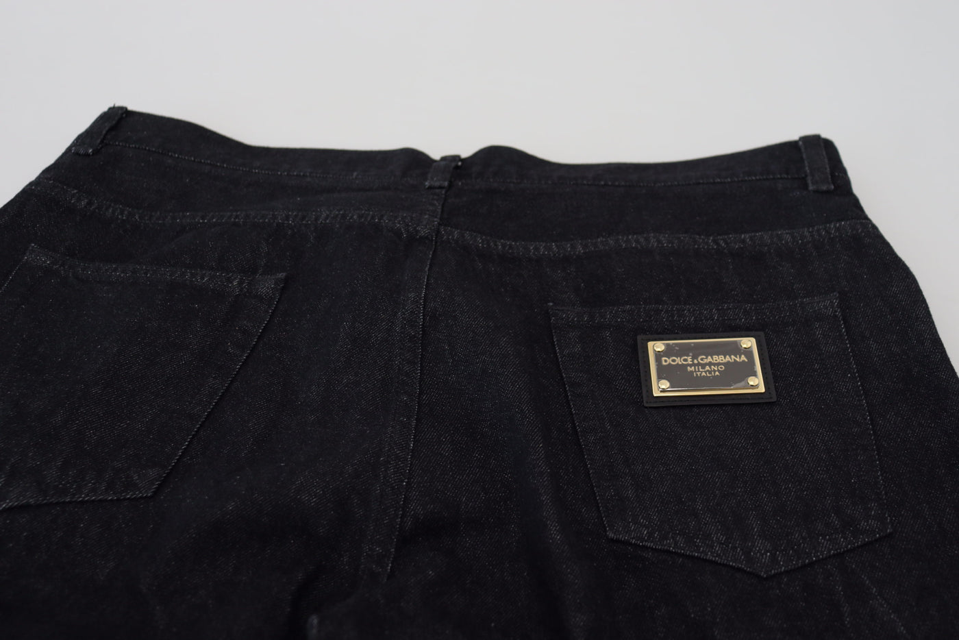 Dolce & Gabbana Black Washed Cotton  Casual Denim Jeans