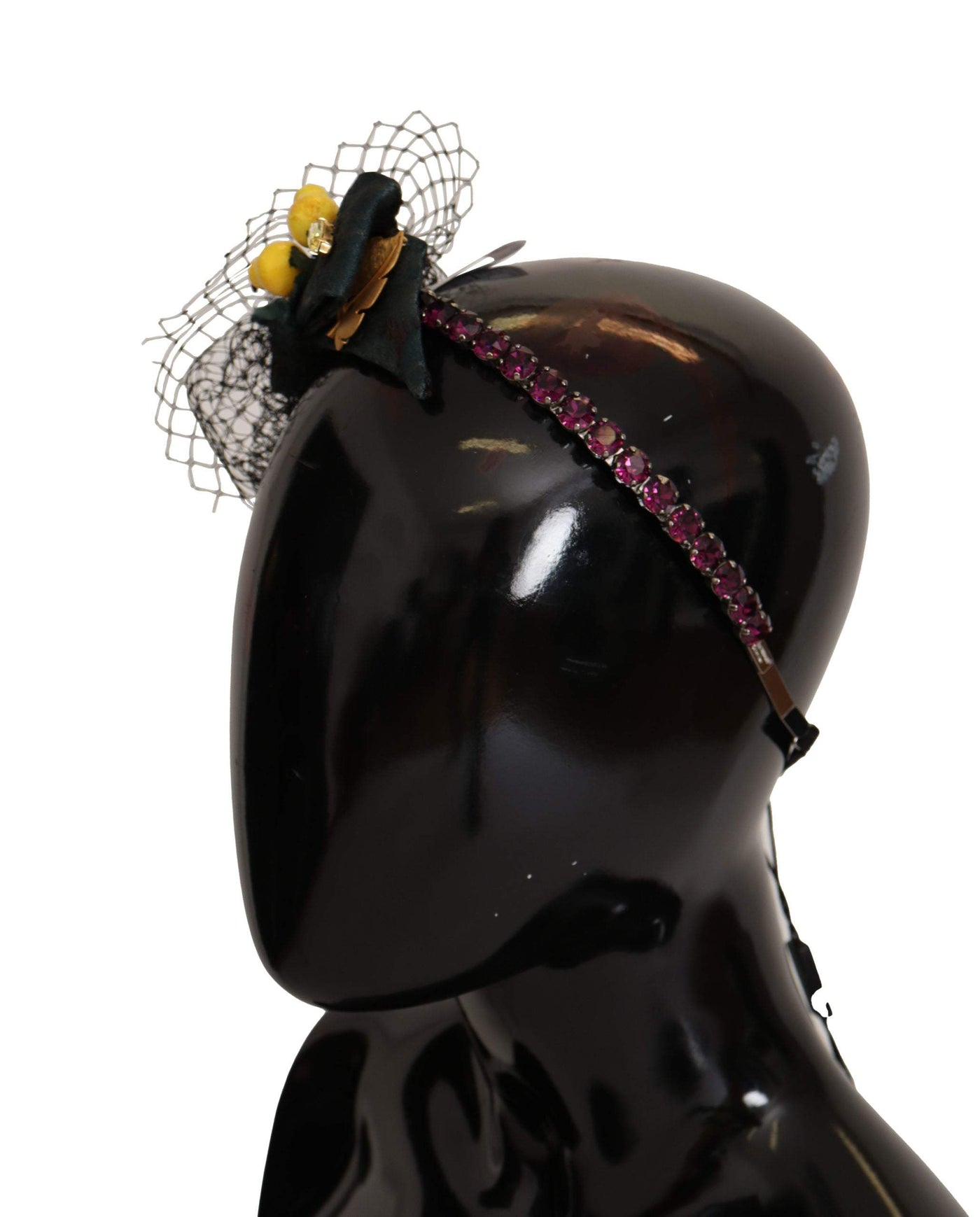 Dolce & Gabbana Purple Crystal Diadem Headband Lemons Sicily Tiara Black, Dolce & Gabbana, feed-1, Headbands - Women - Accessories at SEYMAYKA