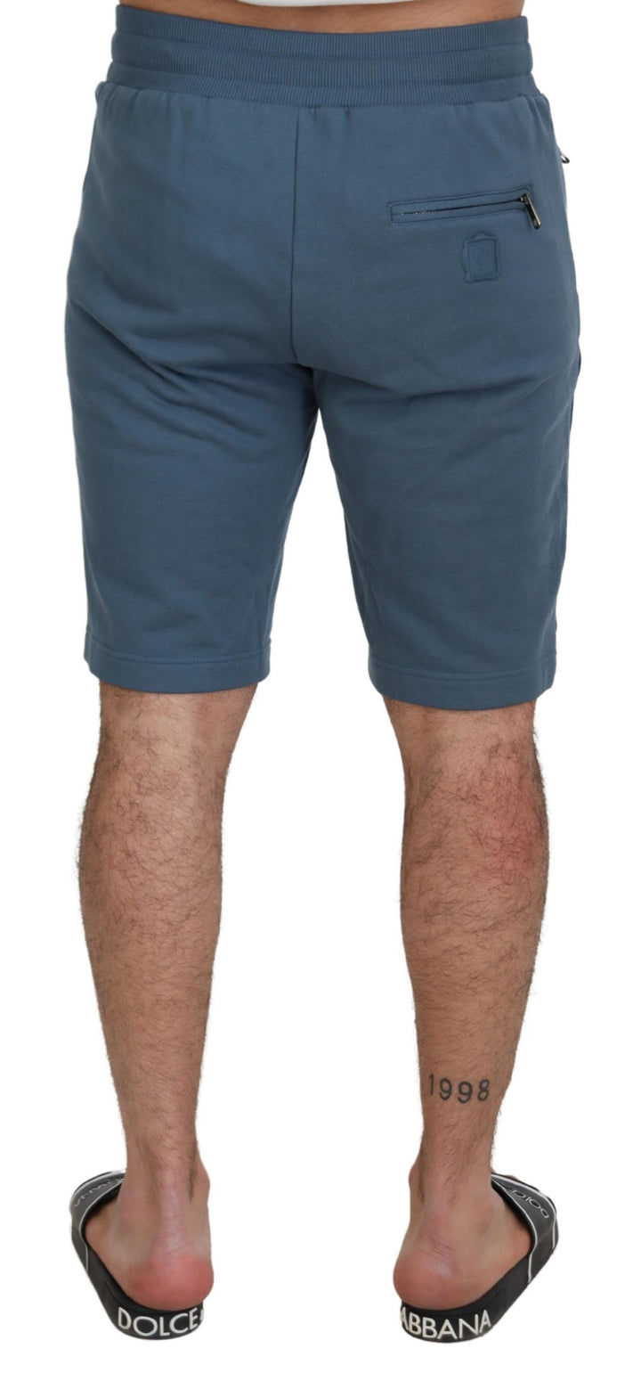 Dolce & Gabbana Blue Cotton Bermuda Casual s Shorts