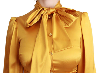 Dolce & Gabbana  Yellow Silk Stretch Sheath Bodycon Mini Dress #women, Brand_Dolce & Gabbana, Catch, Clothing_Dress, Dolce & Gabbana, Dresses - Women - Clothing, feed-agegroup-adult, feed-color-yellow, feed-gender-female, feed-size-IT40|S, Gender_Women, IT40|S, Kogan, Women - New Arrivals, Yellow at SEYMAYKA