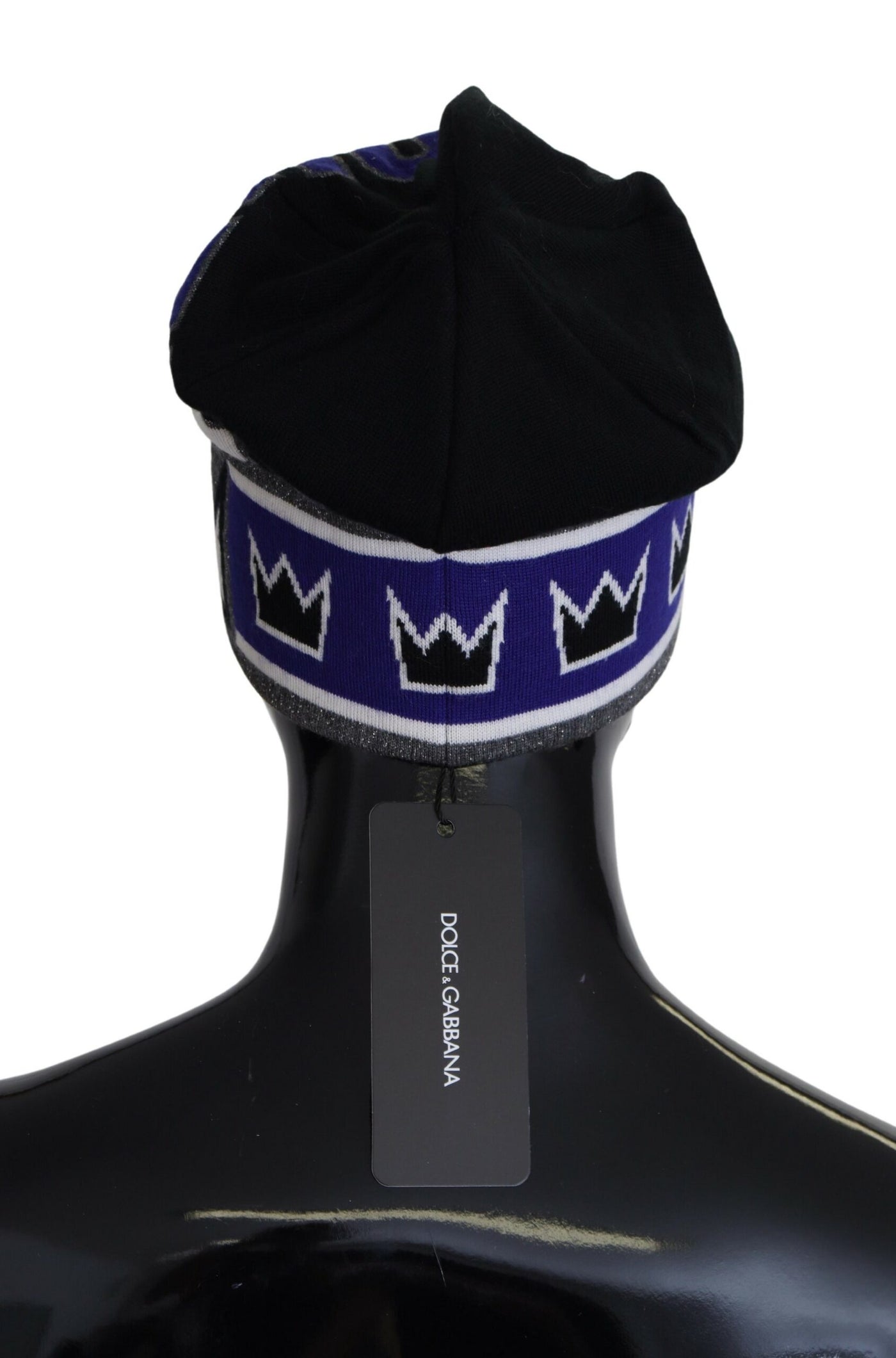 Dolce & Gabbana Multicolor DG Queen Print Winter Beanie Cap Hat