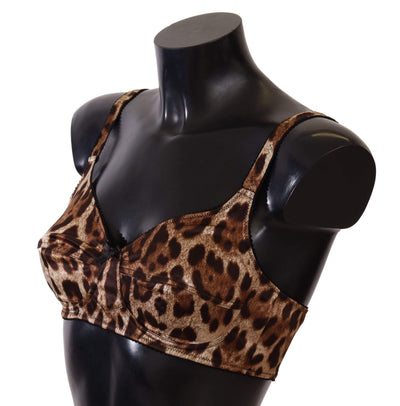 Dolce & Gabbana Brown Leopard  Bra Underwear Brown, Dolce & Gabbana, feed-1, IT1 | XS, IT2 | S, IT3 | M, IT4 | L, Underwear - Women - Clothing at SEYMAYKA