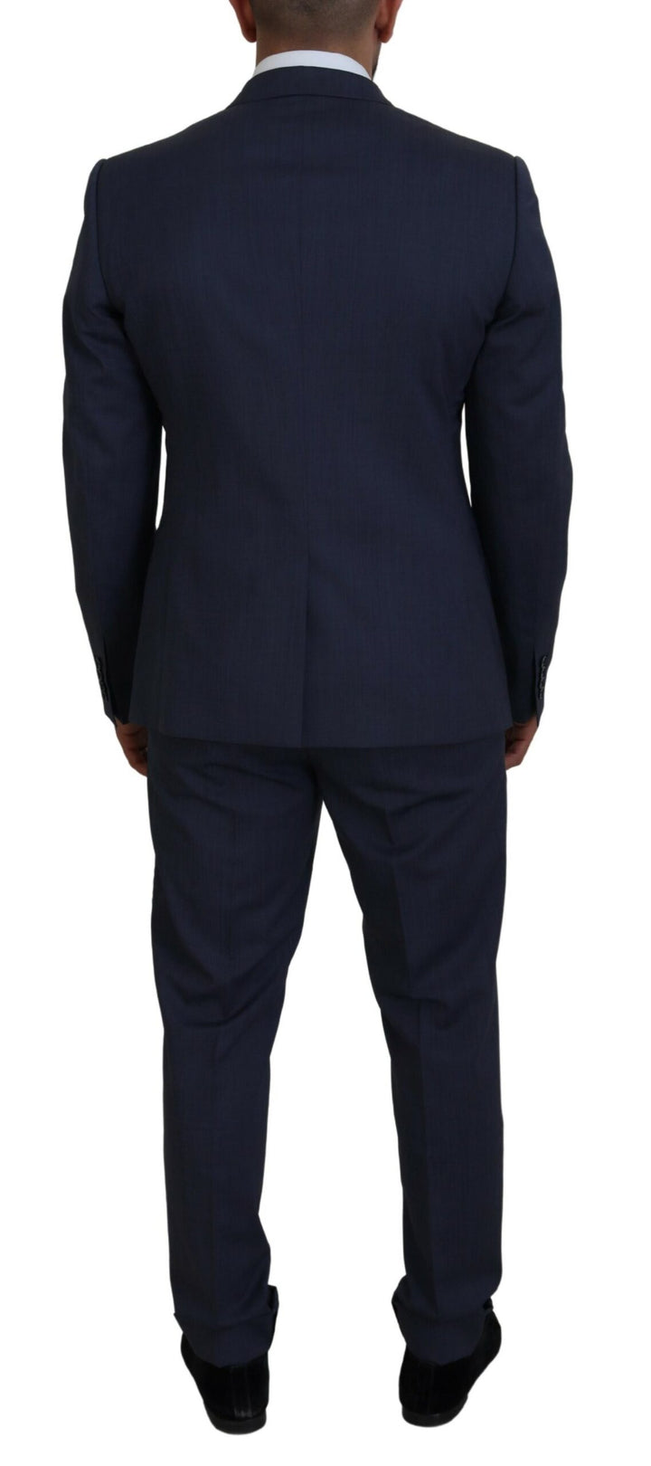 Dolce & Gabbana Blue Wool MARTINI 3 Piece Slim Fit Suit