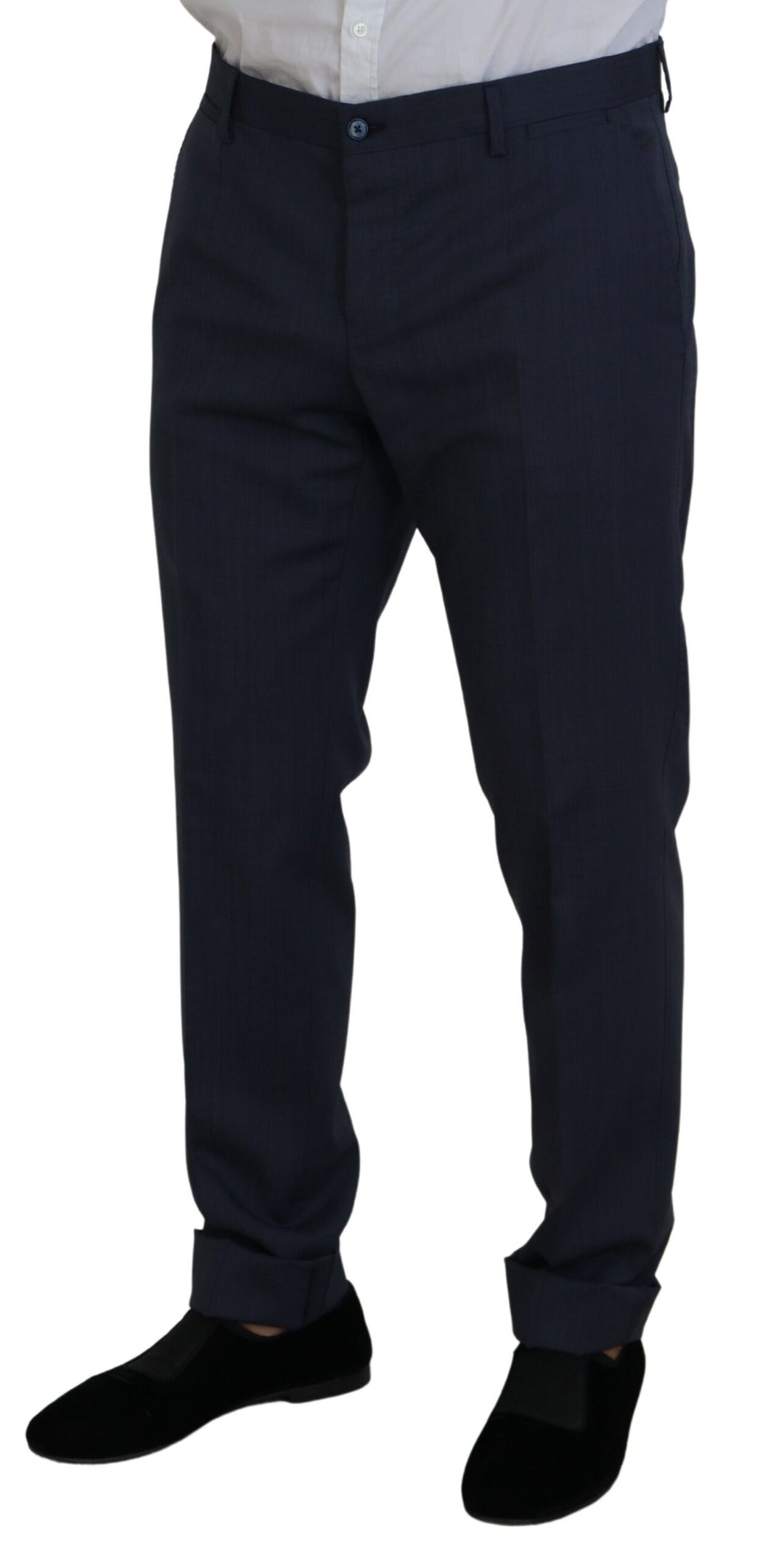 Dolce & Gabbana Blue Wool MARTINI 3 Piece Slim Fit Suit