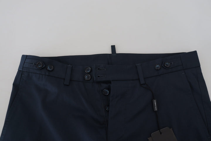 Dolce & Gabbana Blue Bermuda Low Waist  Shorts