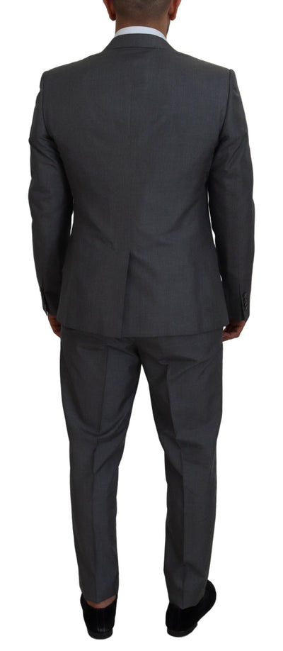 Dolce & Gabbana Gray MARTINI 3 Piece Slim Fit Suit