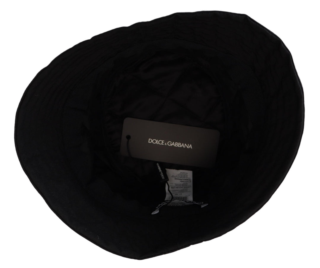 Dolce & Gabbana Black Nylon Women Bucket Cap Hat