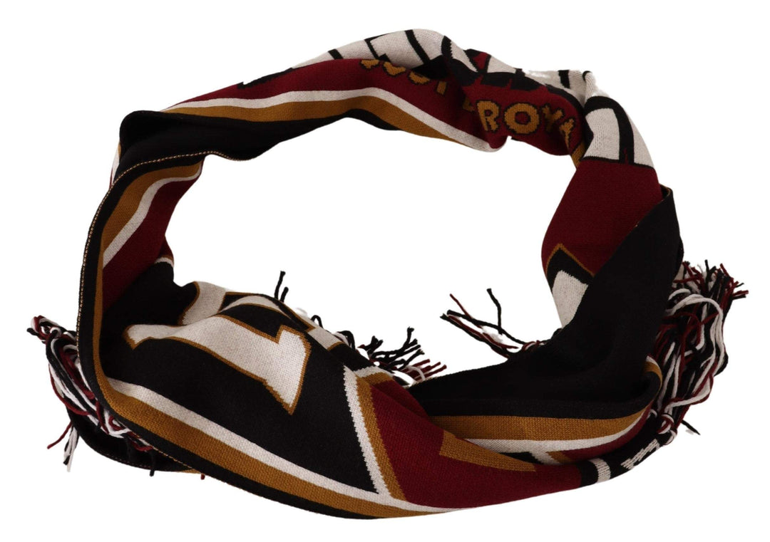 Dolce & Gabbana Multicolor Wool Knit DG King Shawl Wrap Scarf #men, Dolce & Gabbana, feed-agegroup-adult, feed-color-Multicolor, feed-gender-male, Multicolor, Scarves - Men - Accessories at SEYMAYKA