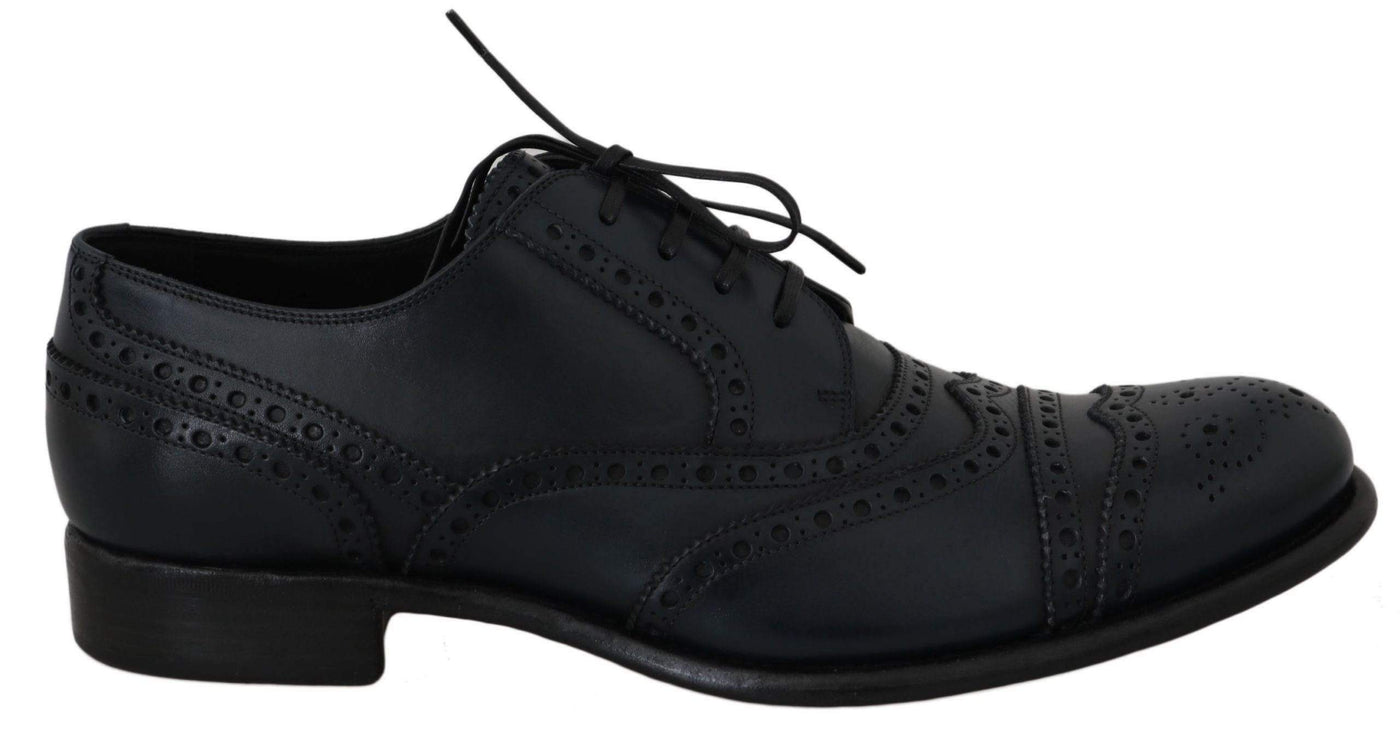 Dolce & Gabbana Dark Blue Leather Wingtip Oxford Dress Shoes #men, Blue, Brand_Dolce & Gabbana, Catch, Category_Shoes, Dolce & Gabbana, EU39/US6, EU40/US7, EU41/US8, EU42.5/US9.5, EU42/US9, EU43.5/US10.5, EU43/US10, EU44/US11, EU45/US12, feed-agegroup-adult, feed-color-blue, feed-gender-male, feed-size-US10, feed-size-US10.5, feed-size-US11, feed-size-US12, feed-size-US6, feed-size-US7, feed-size-US9, feed-size-US9.5, Formal - Men - Shoes, Gender_Men, Kogan, Shoes - New Arrivals at SEYMAYKA