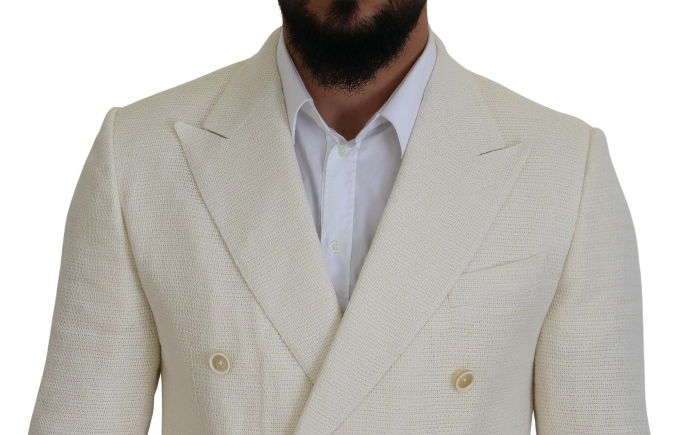 Dolce & Gabbana White Double Breasted 2 Piece TAORMINA Suit