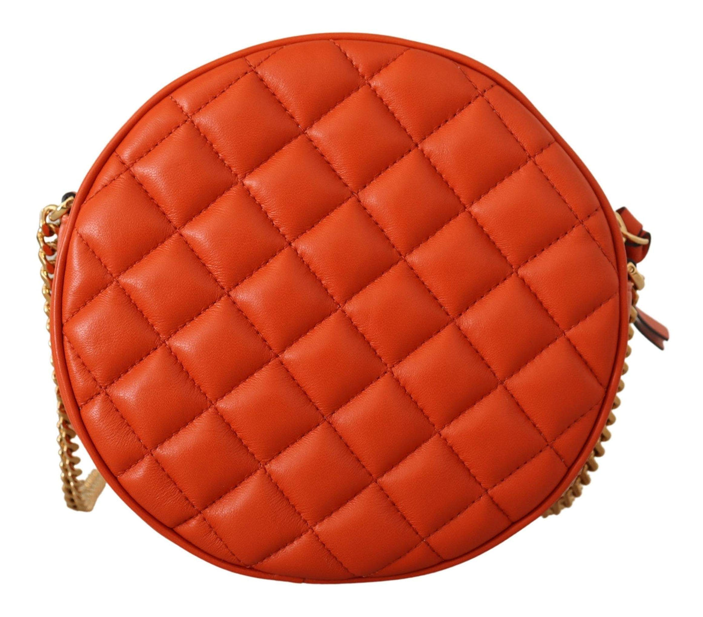 Versace Red Nappa Leather Medusa Round Crossbody Bag Crossbody Bags - Women - Bags, feed-1, Red, Shoulder Bags - Women - Bags, Versace, Women - New Arrivals at SEYMAYKA