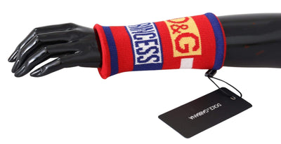 Dolce & Gabbana Multicolor Wool D&G Princess Wristband Wrap #men, Accessories - New Arrivals, Dolce & Gabbana, feed-agegroup-adult, feed-color-Multicolor, feed-gender-male, Gloves - Men - Accessories, Multicolor at SEYMAYKA