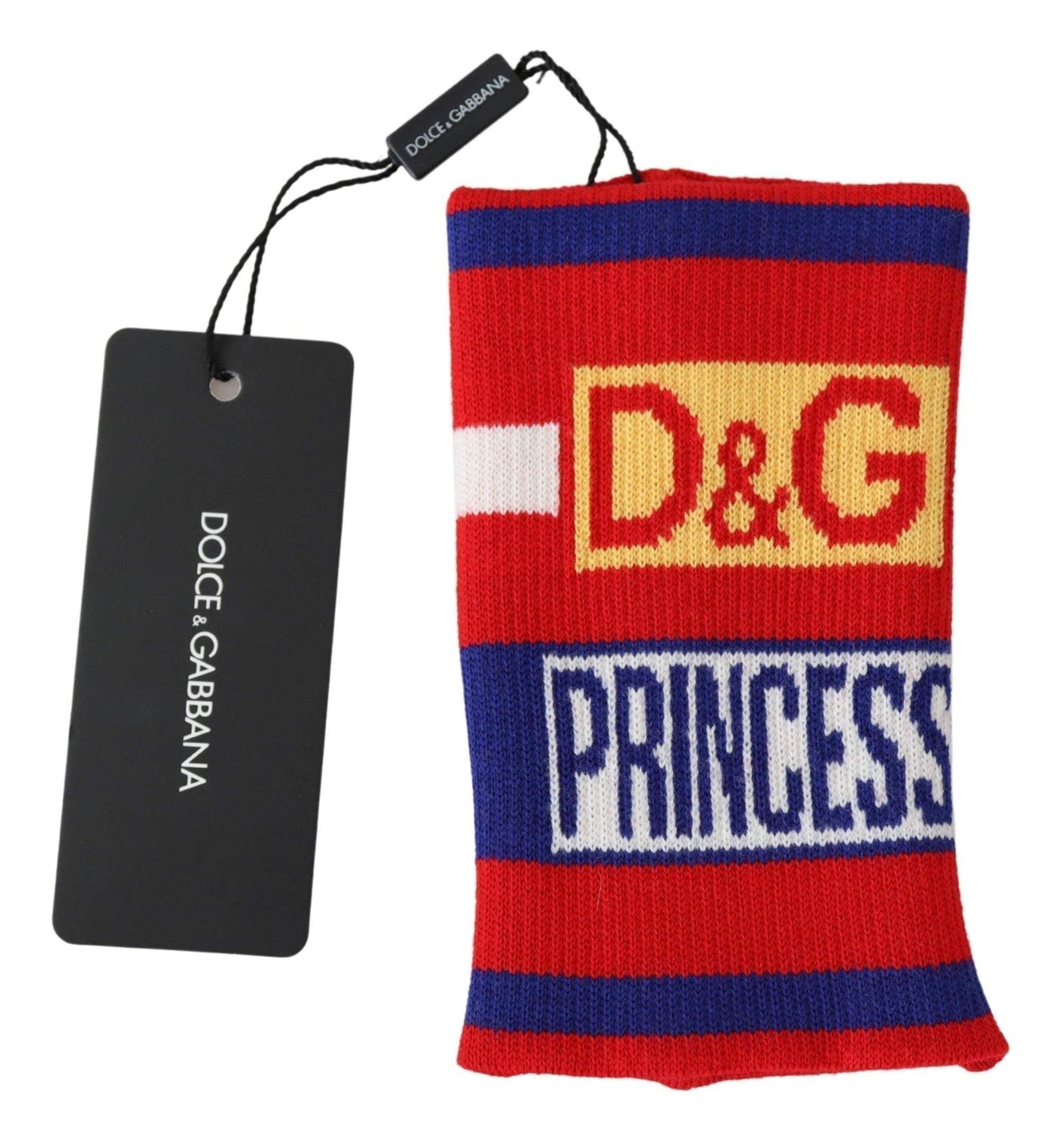 Dolce & Gabbana Multicolor Wool D&G Princess Wristband Wrap #men, Accessories - New Arrivals, Dolce & Gabbana, feed-agegroup-adult, feed-color-Multicolor, feed-gender-male, Gloves - Men - Accessories, Multicolor at SEYMAYKA
