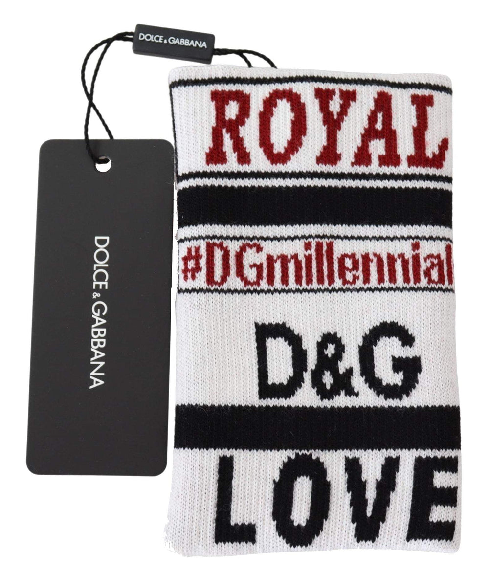 Dolce & Gabbana Multicolor Wool Knit D&G Love Wristband Wrap #men, Accessories - New Arrivals, Dolce & Gabbana, feed-agegroup-adult, feed-color-Multicolor, feed-gender-male, Gloves - Men - Accessories, Multicolor at SEYMAYKA