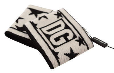Dolce & Gabbana White Black Wool Logo #DGMILLENNIALS Wristband #men, Dolce & Gabbana, feed-agegroup-adult, feed-color-White, feed-gender-male, Gloves - Men - Accessories, White at SEYMAYKA