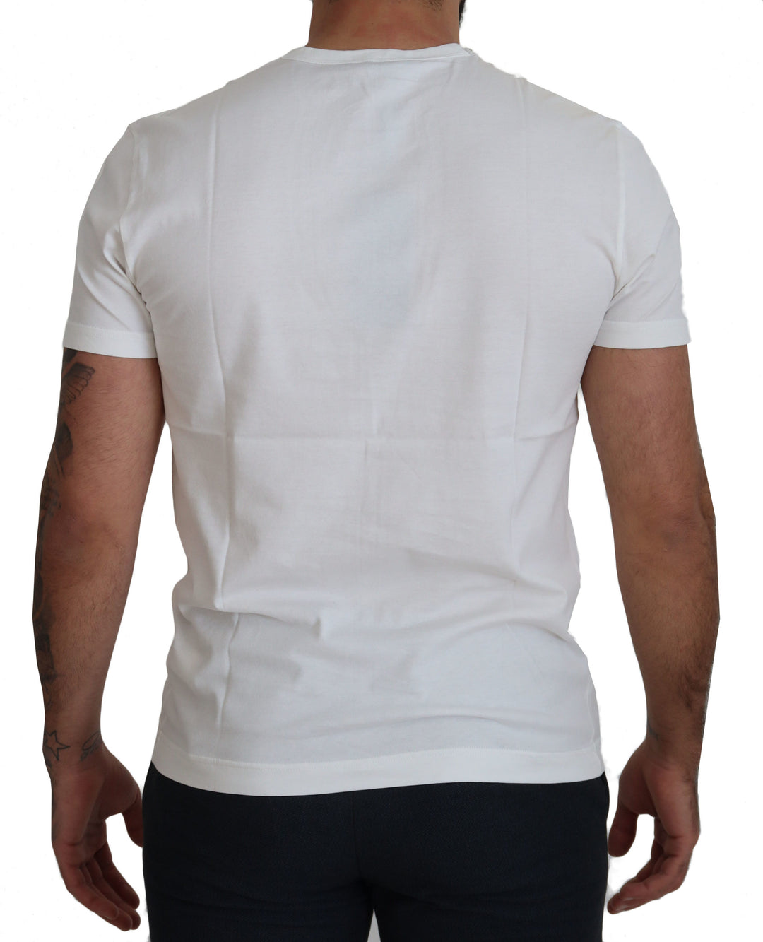 Dolce & Gabbana White Logo Cotton Amor Magister T-shirt