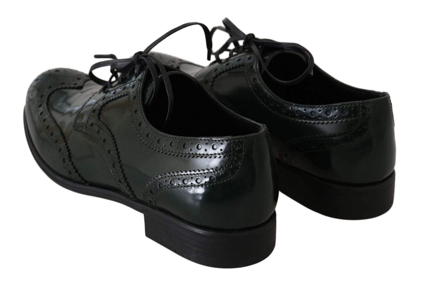 Dolce & Gabbana Green Leather Broque Oxford Wingtip Shoes #women, Boots - Women - Shoes, Brand_Dolce & Gabbana, Catch, Category_Shoes, Dolce & Gabbana, EU35/US4.5, EU36/US5.5, EU37.5/US7, feed-agegroup-adult, feed-color-green, feed-gender-female, feed-size-US4.5, feed-size-US5.5, feed-size-US7, Gender_Women, Green, Kogan, Shoes - New Arrivals at SEYMAYKA