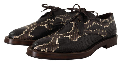 Dolce & Gabbana Brown Derby Exotic Leather  Shoes #men, Brown, Dolce & Gabbana, EU44/US11, feed-1, Formal - Men - Shoes at SEYMAYKA
