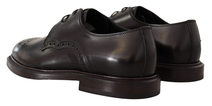 Dolce & Gabbana Black Leather Dress Formal Derby #men, Black, Dolce & Gabbana, EU39/US6, feed-1, Formal - Men - Shoes at SEYMAYKA