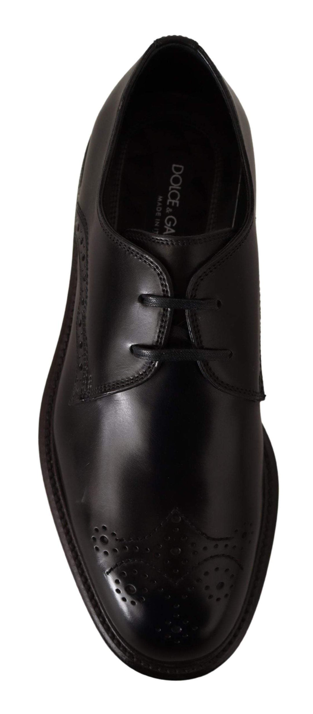 Dolce & Gabbana Black Leather Dress Formal Derby #men, Black, Dolce & Gabbana, EU39/US6, feed-1, Formal - Men - Shoes at SEYMAYKA