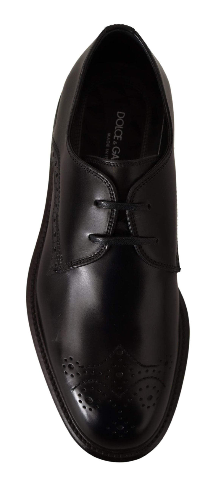 Dolce & Gabbana Black Leather Dress Formal Derby #men, Black, Dolce & Gabbana, EU39/US6, feed-1, Formal - Men - Shoes at SEYMAYKA