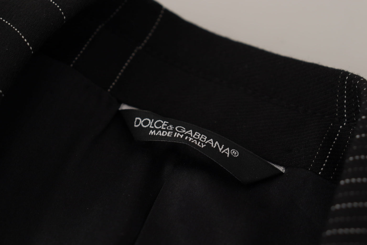Dolce & Gabbana Black Stripes Rayon Formal 2 Piece Suit