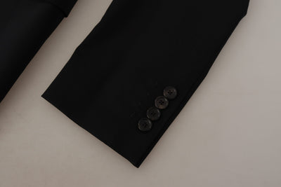 Dolce & Gabbana Black Jacket Vest 2 Piece MARTINI Blazer