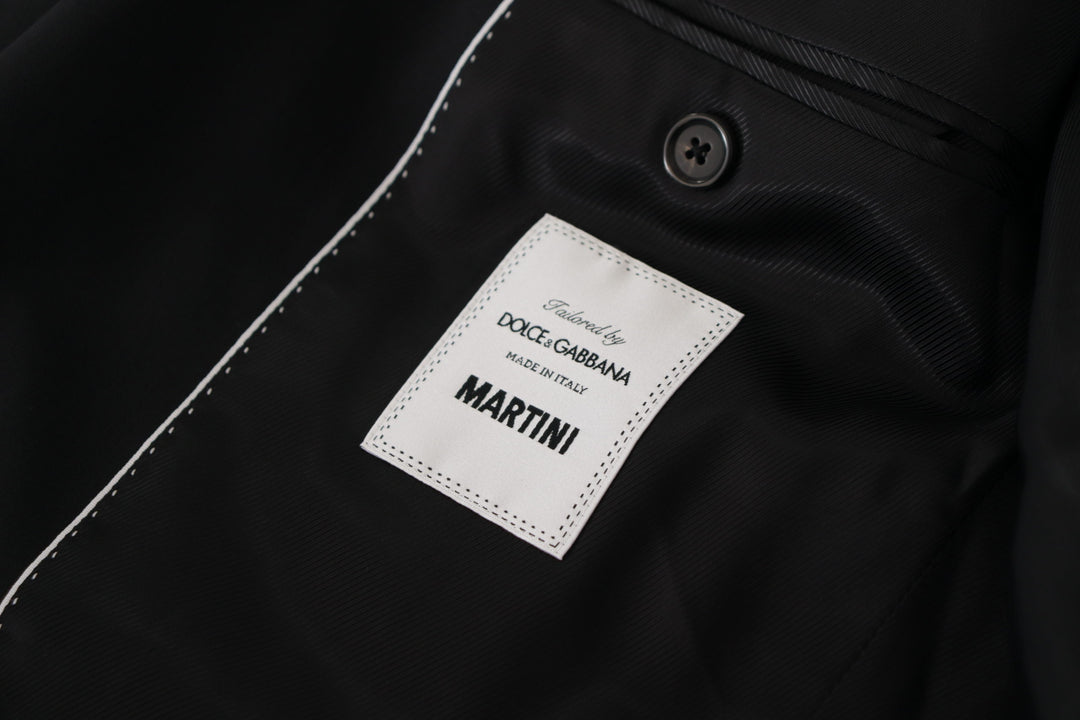 Dolce & Gabbana Black Jacket Vest 2 Piece MARTINI Blazer
