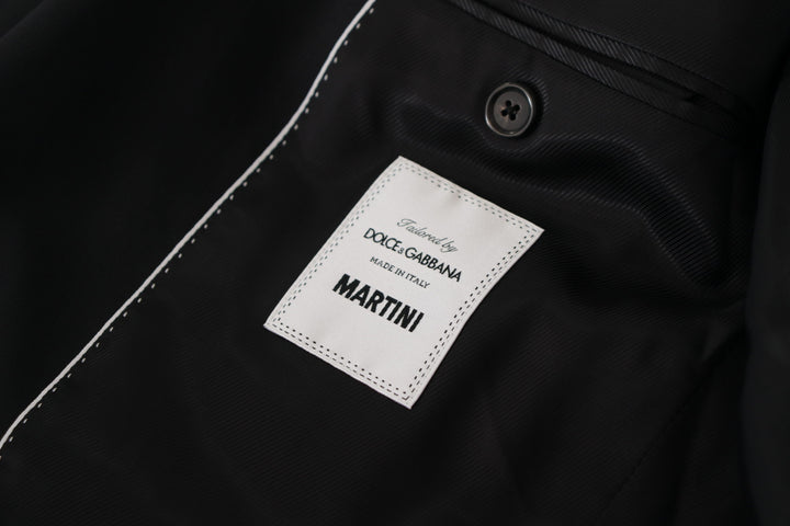 Dolce & Gabbana Black Jacket Vest 2 Piece MARTINI Blazer