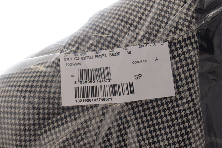 Dolce & Gabbana Gray Checkered Single Breasted Jacket Blazer