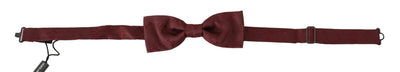 Dolce & Gabbana  Men Maroon 100% Silk Faille Adjustable Men  Neck Bow Tie #men, Accessories - New Arrivals, Bordeaux, Brand_Dolce & Gabbana, Catch, Dolce & Gabbana, feed-agegroup-adult, feed-color-bordeaux, feed-gender-male, feed-size-OS, Gender_Men, Kogan, Ties & Bowties - Men - Accessories at SEYMAYKA