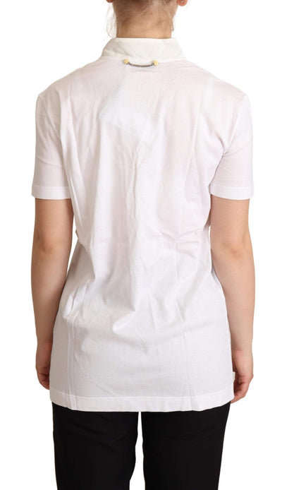 Dolce & Gabbana White Cotton Silk I'm In Love Top T-shirt Dolce & Gabbana, feed-agegroup-adult, feed-color-White, feed-gender-female, IT36|XXS, IT38|XS, IT40|S, IT42|M, IT44|L, Tops & T-Shirts - Women - Clothing, White at SEYMAYKA