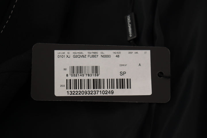 Dolce & Gabbana Black Double Breasted Coat Blazer Jacket