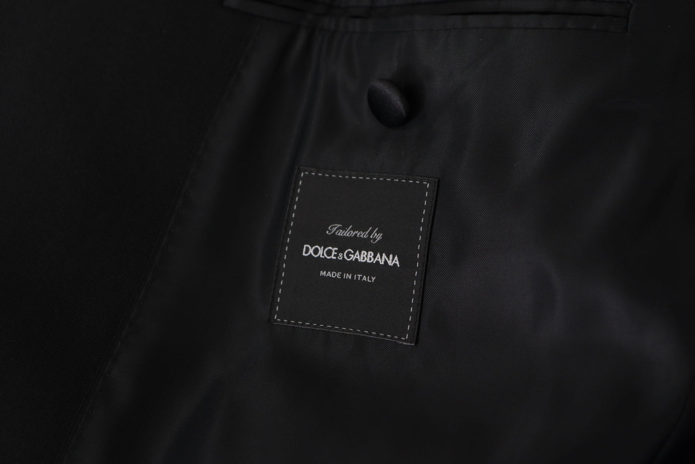 Dolce & Gabbana Black Double Breasted Coat Blazer Jacket
