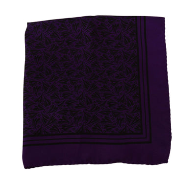 Dolce & Gabbana Purple Patterned Square Handkerchief Scarf #men, Dolce & Gabbana, feed-1, Purple, Scarves - Men - Accessories at SEYMAYKA