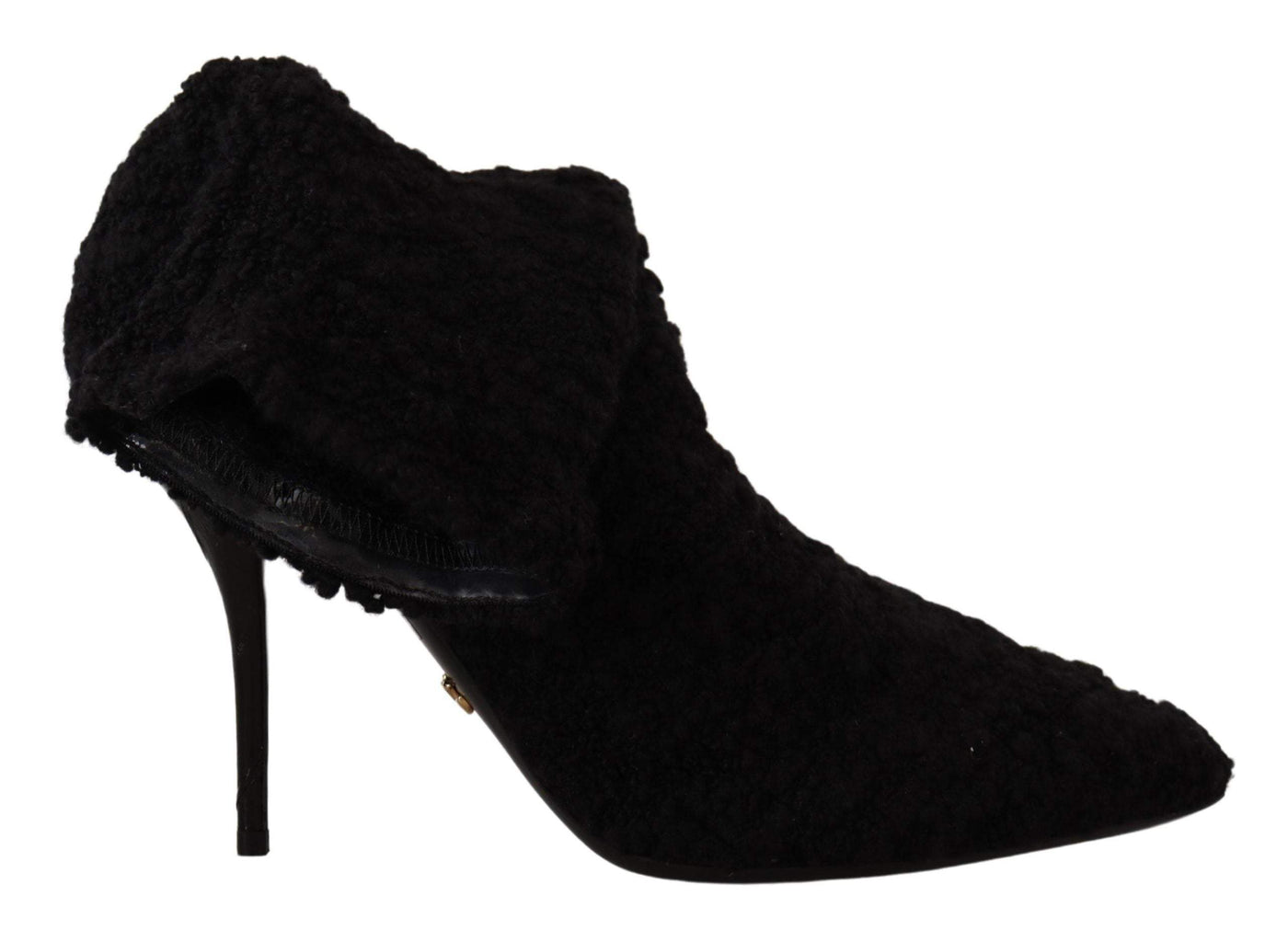 Dolce & Gabbana Black Stiletto Heels Mid Calf  Boots Black, Boots - Women - Shoes, Dolce & Gabbana, EU40/US9.5, feed-1 at SEYMAYKA