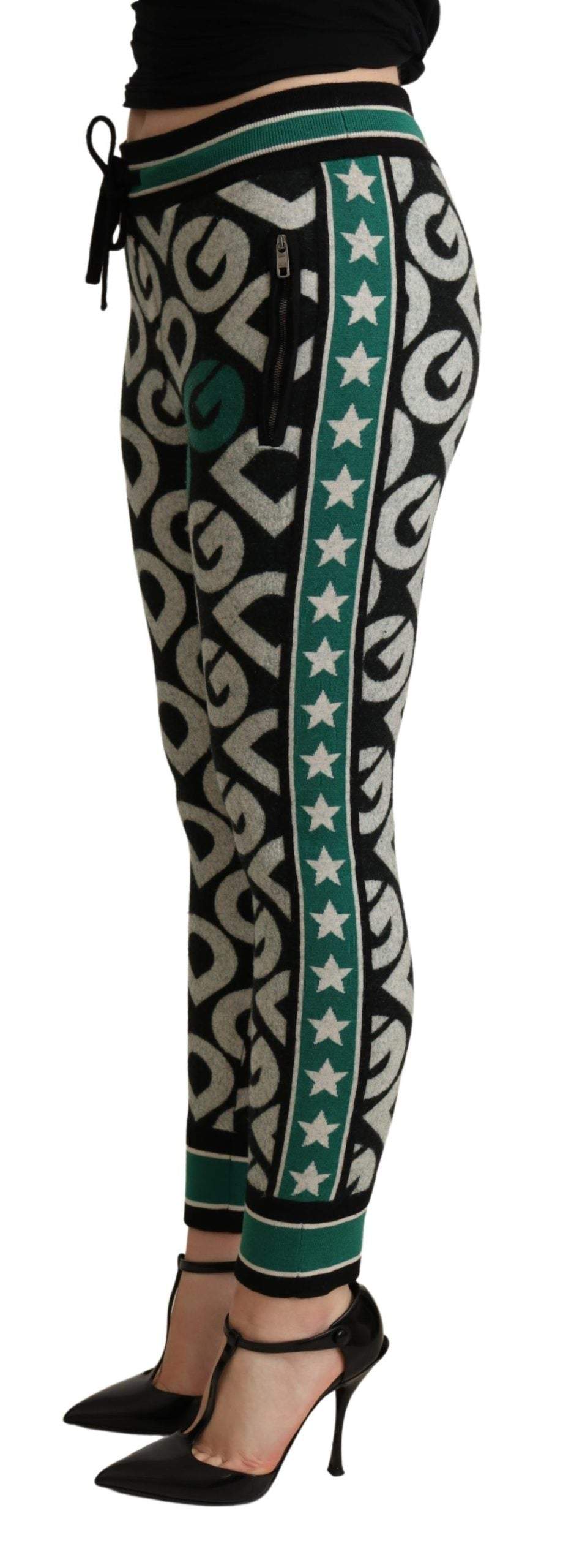 Dolce & Gabbana Multicolor DG Mania Joggers Sweatpants Dolce & Gabbana, feed-agegroup-adult, feed-color-Multicolor, feed-gender-female, IT36 | XS, Jeans & Pants - Women - Clothing, Multicolor at SEYMAYKA