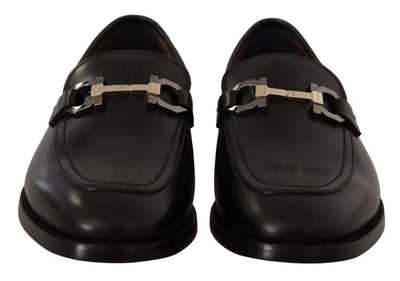 Salvatore Ferragamo Black Calf Leather Moccasin Formal Shoes #men, Black, EU39.5/US5.5, EU40.5/US6.5, EU40/US6, EU41.5/US7.5, EU41/US7, EU42/US8, EU43.5/US9.5, EU43/US9, feed-1, Formal - Men - Shoes, Men - New Arrivals, Salvatore Ferragamo, Shoes - New Arrivals at SEYMAYKA