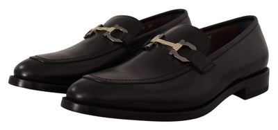 Salvatore Ferragamo Black Calf Leather Moccasin Formal Shoes #men, Black, EU39.5/US5.5, EU40.5/US6.5, EU40/US6, EU41.5/US7.5, EU41/US7, EU42/US8, EU43.5/US9.5, EU43/US9, feed-1, Formal - Men - Shoes, Men - New Arrivals, Salvatore Ferragamo, Shoes - New Arrivals at SEYMAYKA