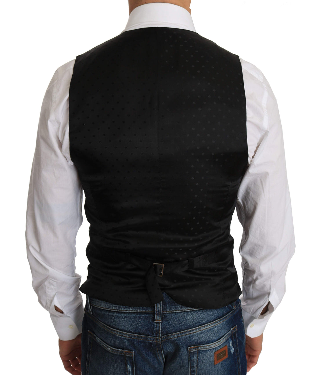 Dolce & Gabbana  Black Wool Dress Waistcoat #men, Black, Brand_Dolce & Gabbana, Catch, Dolce & Gabbana, feed-agegroup-adult, feed-color-black, feed-gender-male, feed-size-IT44 | XS, Gender_Men, IT44 | XS, Kogan, Men - New Arrivals, Vests - Men - Clothing at SEYMAYKA