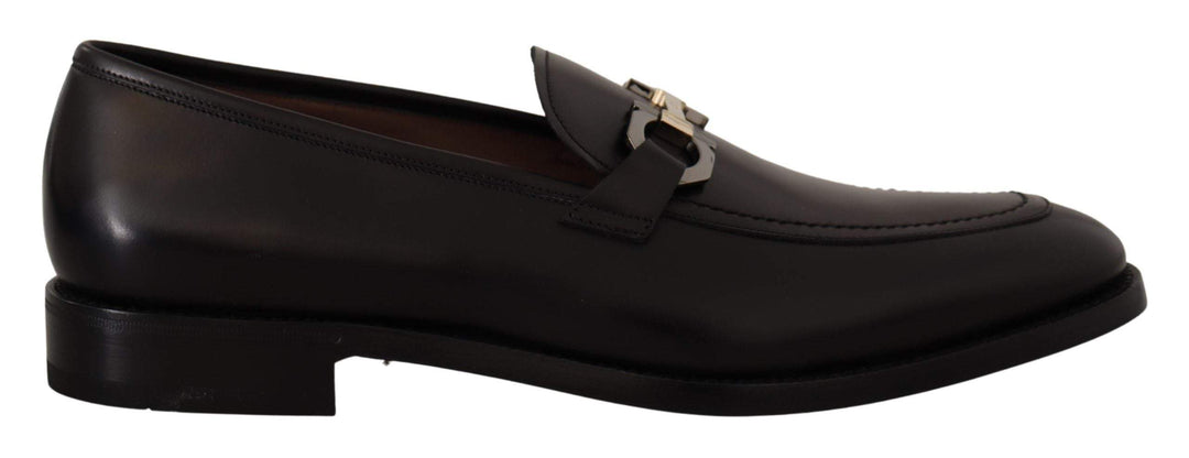 Salvatore Ferragamo Black Calf Leather Moccasin Formal Shoes #men, Black, EU39.5/US5.5, EU40.5/US6.5, EU40/US6, EU41.5/US7.5, EU41/US7, EU42/US8, EU43.5/US9.5, EU43/US9, feed-1, Formal - Men - Shoes, Men - New Arrivals, Salvatore Ferragamo, Shoes - New Arrivals at SEYMAYKA