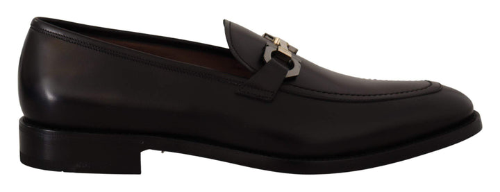 Salvatore Ferragamo Black Calf Leather Moccasin Formal Shoes #men, Black, EU39.5/US5.5, EU40.5/US6.5, EU40/US6, EU41.5/US7.5, EU41/US7, EU42/US8, EU43.5/US9.5, EU43/US9, feed-1, Formal - Men - Shoes, Men - New Arrivals, Salvatore Ferragamo, Shoes - New Arrivals at SEYMAYKA