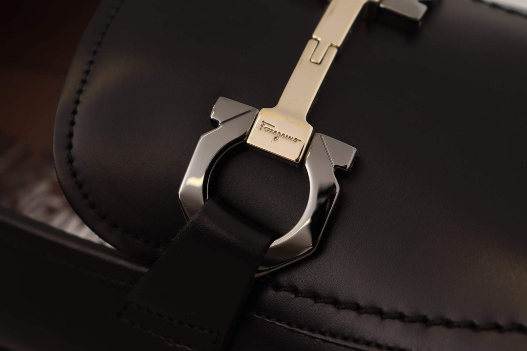 Salvatore Ferragamo Black Calf Leather Moccasin Formal Shoes #men, Black, EU39.5/US5.5, EU40.5/US6.5, EU40/US6, EU41.5/US7.5, EU41/US7, EU42/US8, EU43.5/US9.5, EU43/US9, feed-1, Formal - Men - Shoes, Men - New Arrivals, Salvatore Ferragamo, Shoes - New Arrivals at SEYMAYKA