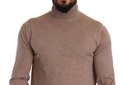 Dolce & Gabbana Brown Cashmere Turtleneck Pullover Sweater #men, Brown, Dolce & Gabbana, feed-agegroup-adult, feed-color-Brown, feed-gender-male, IT48 | M, IT50 | L, Sweaters - Men - Clothing at SEYMAYKA