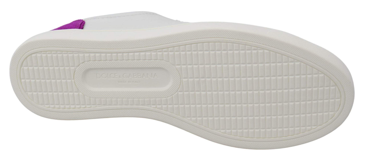 Dolce & Gabbana Leather Logo Shoes Dolce & Gabbana, EU35.5/US5.5, EU40.5/US10, feed-1, Shoes - New Arrivals, Sneakers - Women - Shoes, White at SEYMAYKA