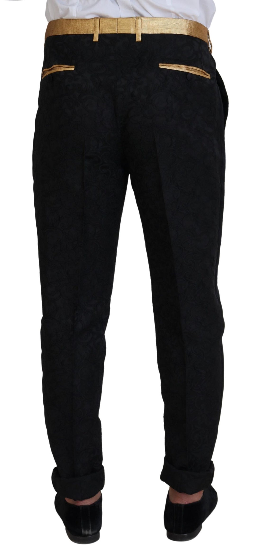 Dolce & Gabbana Black Gold Fantasy Tuxedo Slim Fit Suit